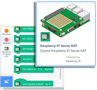 ekurssit ohjelmointi leipälauta diodi valodiodi scratch sense hat peli elektroniikkalevy breadboard kurssit opetusmateriaali